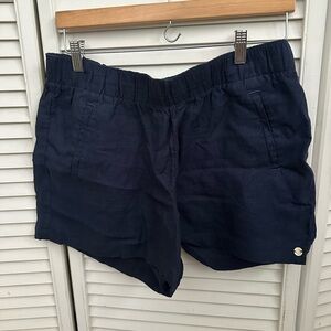 Lilly Pulitzer 4” Lilo Linen Navy Shorts